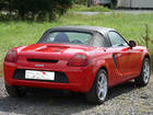4) Toyota MR2 W3 Roadster Verdeck: PVC-Original-Nachfertigung mit Glasscheibe