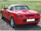 4) Toyota MR2 W3 Roadster Verdeck: PVC-Original-Nachfertigung mit Glasscheibe