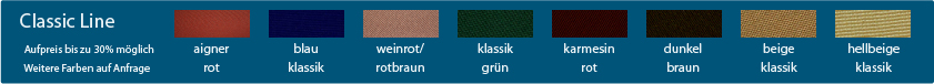 Classic Line, Stoffmuster