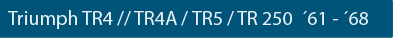 CK-Cabrio, Verdecke, Triumph TR4 // TR4A / TR5 / TR 250  ´61 -´68