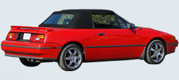 CK-Cabrio, Verdecke, Ford Mercury Capri ´90 -´94 (siehe auch Mercury Capri), rot